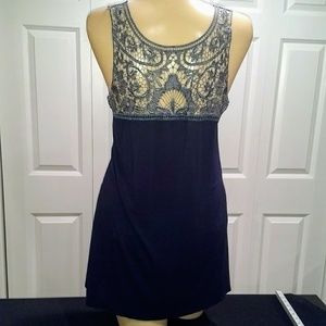B'leev navy tank top